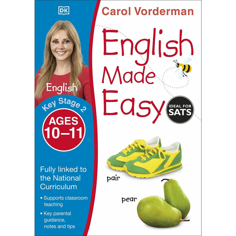 ["9781409344636", "Ages 10-11", "Alphabet", "Book by Carol Vorderman", "Children Book", "Classroom Teaching", "English Alphabet Book", "English Exercise Book", "English Literacy", "English Literature", "English Made Easy", "Exercise Book", "Fundamental Skills", "Key Stage 2", "KS2", "Literacy Education Reference", "Made Easy Workbooks", "National Curriculum", "Notes and Tips", "Parental Guidance", "Preschool", "Reading and Writing", "References Book", "Support Curriculum", "Workbook"]
