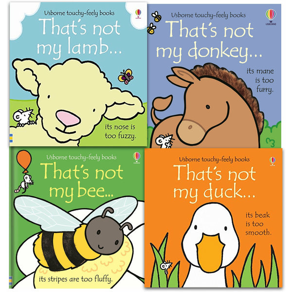 Usborne Thats Not My Farm Animals Collection 4 Books Set 1 (Touchy-Feely Board Books) By Fiona Watt