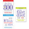 The Fast 800, 8 Week Blood Sugar Diet, Fast Diet 3 Books Collection Set by Michael Mosley