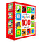 My First 100 Board Book Box Set (4 Books): First 100 Words / Numbers Colors Shapes / First 100 Animals / First 100 things that Go