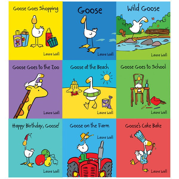 Goose Series By Laura Wall (9 Children Picture Flats Books Collection Set)