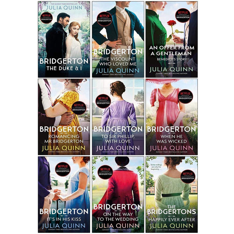 ["9780349444062", "9789123948086", "an offer from a gentleman", "bridgerton cast", "bridgerton family series", "bridgerton netflix", "bridgerton series", "fiction books", "happily ever after", "historical fiction", "its in his kiss", "julia quinn", "julia quinn bestselling novels", "julia quinn book collection", "julia quinn book collection set", "julia quinn books", "julia quinn bridgerton", "julia quinn bridgerton series", "julia quinn collection", "julia quinn happily ever after", "julia quinn series", "netflix bridgerton", "netflix series bridgerton", "on the way to the wedding", "regency historical romance", "romancing mr bridgerton", "romantic comedy", "the bridgertons", "the bridgertons happily ever after", "the bridgertons netflix", "the duke and i", "the viscount who loved me", "to sir phillip with love", "when he was wicked"]