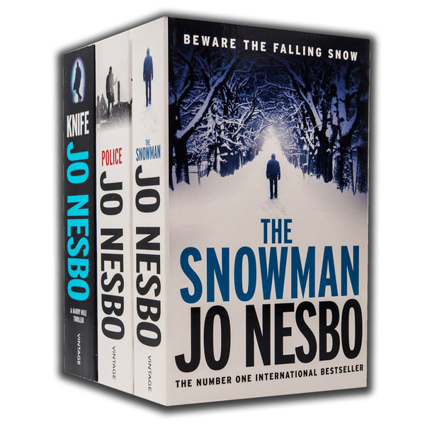 Jo Nesbo Harry Hole Thriller Series 3 Books Collection Set (The Snowman, Police, Knife)