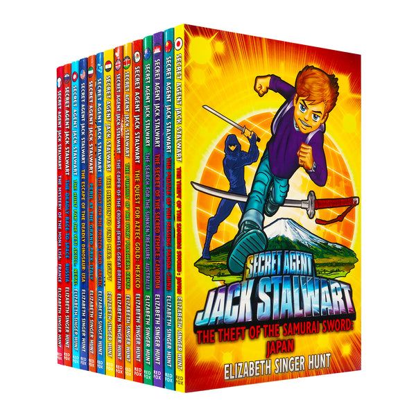Secret Agent Jack Stalwart Series Collection 14 Children Books Set