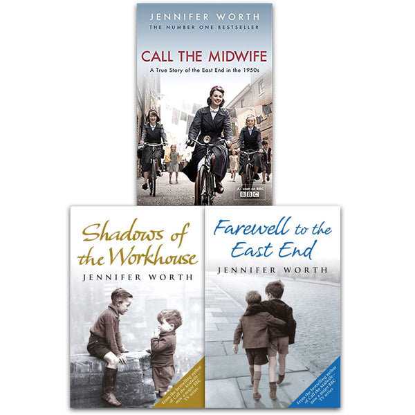 Jennifer Worth Call the Midwife Collection 3 Books Set (Call The Midwife, Shadows of the Workhouse, Farewell to the East End)