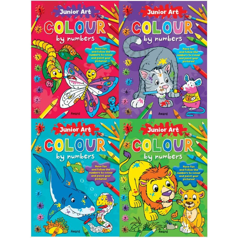 ["activity books Junior Artist Colour", "Angela Hewitt", "children skill evelopment", "childrens books", "Childrens Books (5-7)", "Childrens Skills", "colour", "Colour by numbers", "Colouring", "colouring book", "Colouring Books for Children", "early learning", "Junior Art Colour", "junior books", "kids colour by numbers", "kids colour by numbers age 5", "kids colour by numbers age 6", "kids colouring books", "kids colouring books multipack", "painting activity books", "Skills Development"]
