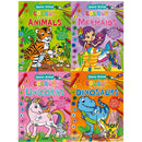 Kids Colouring Collection 8 Books Set Colour by Numbers For Childrens