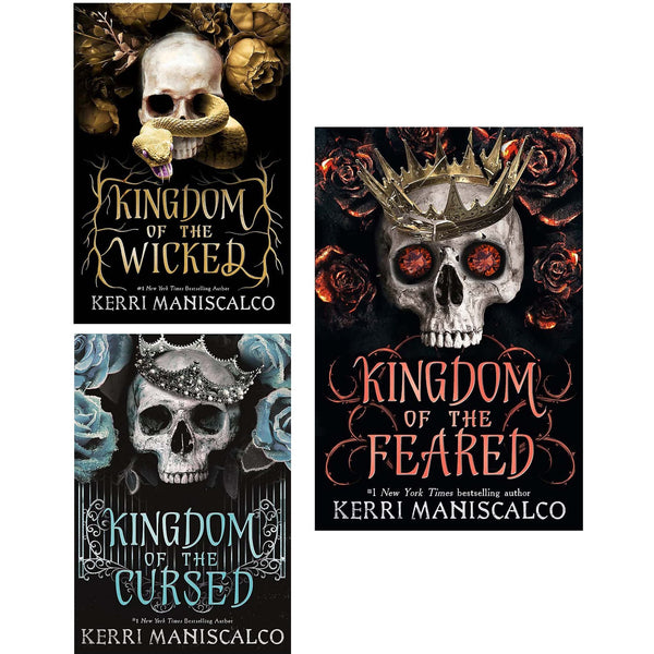 Kingdom of the Wicked Series 3 Books Collection Set by Kerri Maniscalco [Kingdom of the Wicked, Kingdom of the Cursed & Kingdom of the Feared (Hardback)]