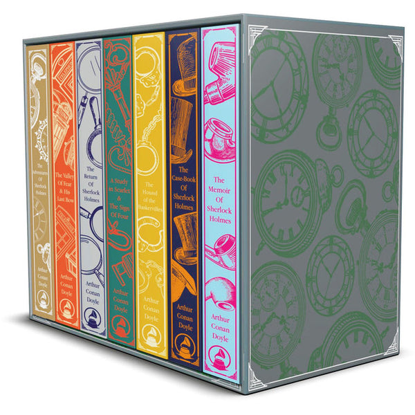 Sherlock Holmes Complete 7 Books Hardback Collection Box Set (Adventures, Valley of Fear & His Last Bow, Return, Study in Scarlet & The Sign Sign of Four, Hound of the Baskervilles, Case-Book & Memoir)