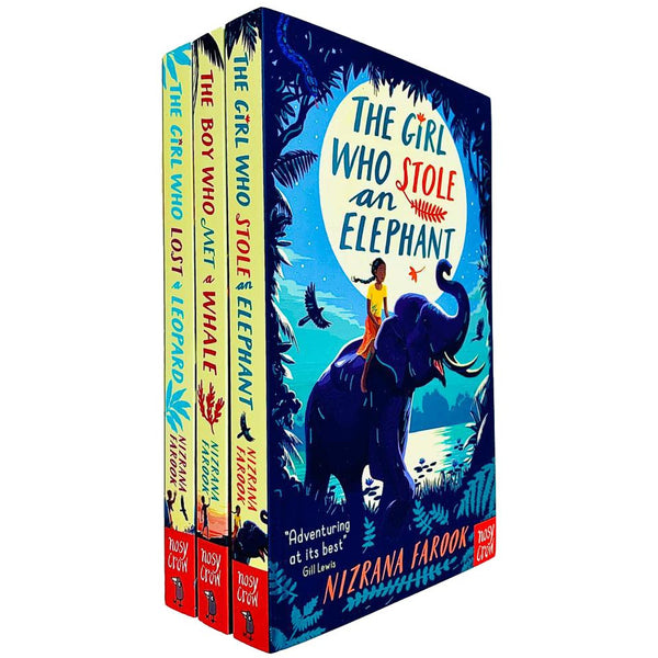 Nizrana Farook 3 Books Collection Set (The Girl Who Stole an Elephant, The Boy Who Met a Whale & The Girl Who Lost a Leopard)