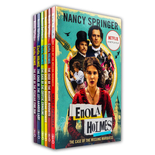 Enola Holmes Mystery Series 6 Books Collection Set by Nancy Springer NEW COVER