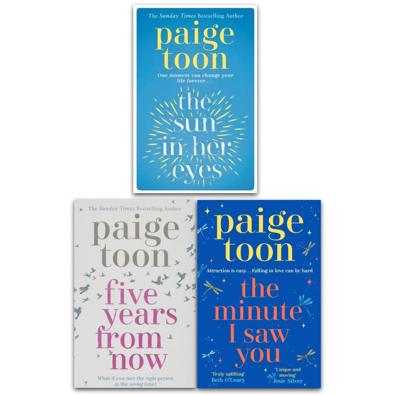 ["9780678454657", "adult fiction", "contemporary romance literary fiction books", "fiction books", "five years from now", "if you could go anywhere", "literary fiction", "paige toon", "paige toon book collection", "paige toon book collection set", "paige toon book set", "paige toon books", "paige toon collection", "paige toon paperback books", "paige toon set", "romance fiction", "romantic comedy", "sunday times bestselling author books", "the minute i saw you", "the sun in her eyes", "womens fiction writers"]