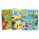 My Peekaboo Lift The Flap Library 3 Books Collection Box Set (Things That Go, Animals & Farm)