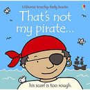 Usborne Touchy Feely That's Not My Pirate, Dinosaur, Robot 3 Books Collection Set by Fiona Watt
