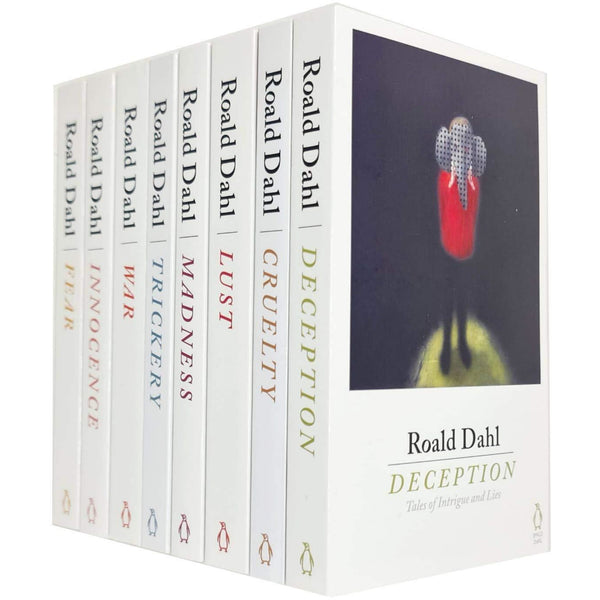 Roald Dahl 8 Books Collection Set Deception Madness Cruelty Lust Innocence Fear War