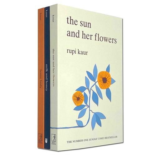 Rupi Kaur Collection 3 Books Set (Home Body, Milk and Honey, The The Sun and Her Flowers)