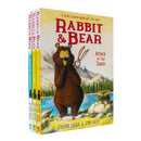 Rabbit and Bear Series 3 Books Collection Set By Julian Gough (Rabbits Bad Habits, The Pest in the Nest, Attack of the Snack)