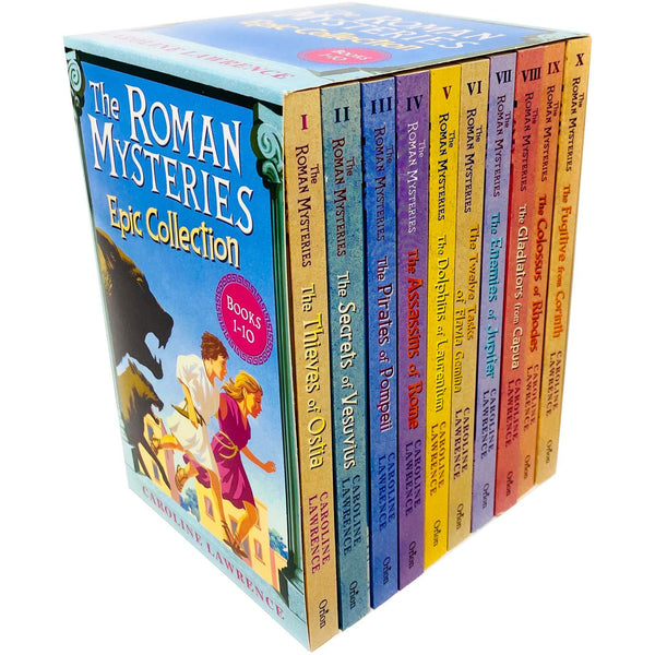 Roman Mysteries Collection Caroline Lawrence 10 Books Box Set - books 4 people