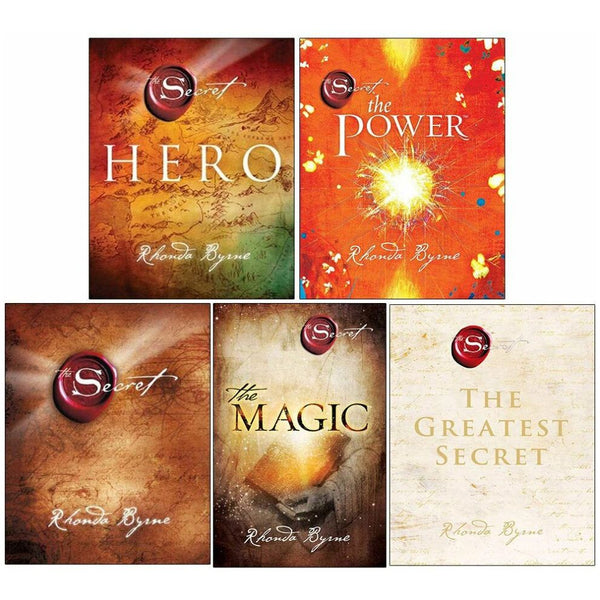 Rhonda Byrne The Secret Series 5 Books Collection Set, Hero, The Power, The Secret, The Magic, The Greatest Secret