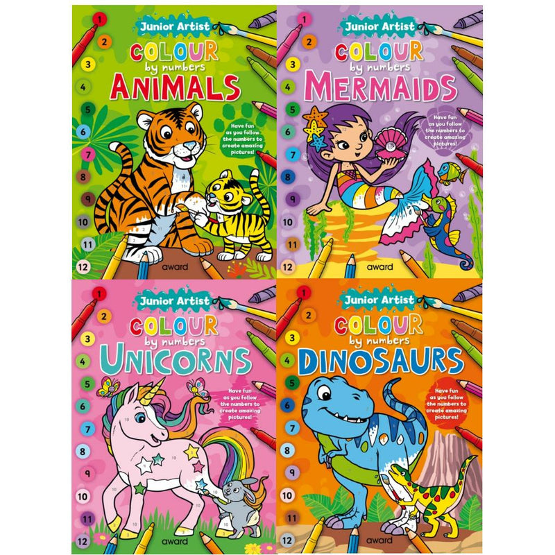 ["activity books", "Angela Hewitt", "Animals", "children picture books", "children skill evelopment", "Childrens Book", "childrens books", "Childrens Books (5-7)", "Childrens Skills", "colour", "Colour Book", "Colour Books", "Colour by numbers", "Colourful Book", "Colouring", "colouring book", "Colouring Books", "Colouring Books for Children", "Dinosaurs", "Dinosaurs books", "early learning", "Junior Art Colour", "Junior Artist Colour", "junior books", "kids colour by numbers", "kids colour by numbers age 5", "kids colour by numbers age 6", "kids colouring books", "kids colouring books multipack", "Mermaids", "painting activity books", "Skills Development", "Unicorns"]