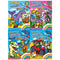 Childrens Magic Colour Painting Collection 4 Books Set Fairy, Dinosaur, Farm, Beach