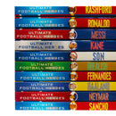 Ultimate Football Heroes Collection 10 Books Set Rashford, Ronaldo, Messi, Kane, Son, Grealish, Fernandes, Haaland, Neymar, Sancho