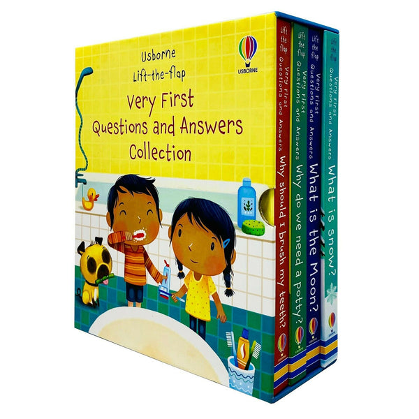 Usborne Lift-the-flap Series My Very First Questions and Answers Collection 4 Books Box Set