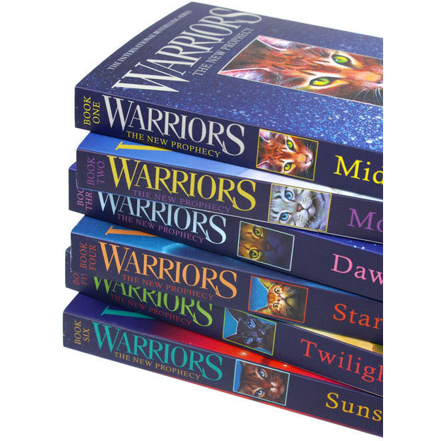 ["9780007931057", "Childrens Books (11-14)", "cl0-PTR", "Dawn", "erin hunter", "harpercollins", "Midnight", "Moonrise", "Starlight", "Sunset", "the new prohecy", "Twilight", "warrior cats collection", "warrior collection", "warriors cats", "warriors new prophecy box set", "warriors the new prophecy"]