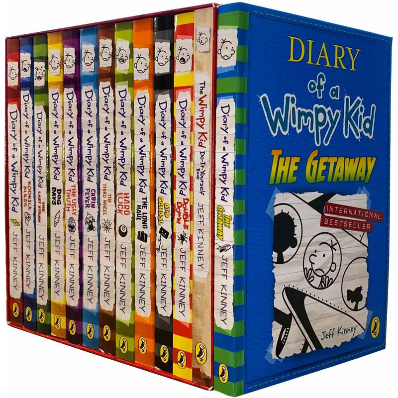 Diary of a Wimpy Kid 13 Books Set by Jeff Kinney The Getaway, Double Down