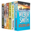 Wilbur Smith Collection 6 Books Set (Golden Lion, Predator, Desert God, War Cry, The Tigers Prey, Pharaoh)