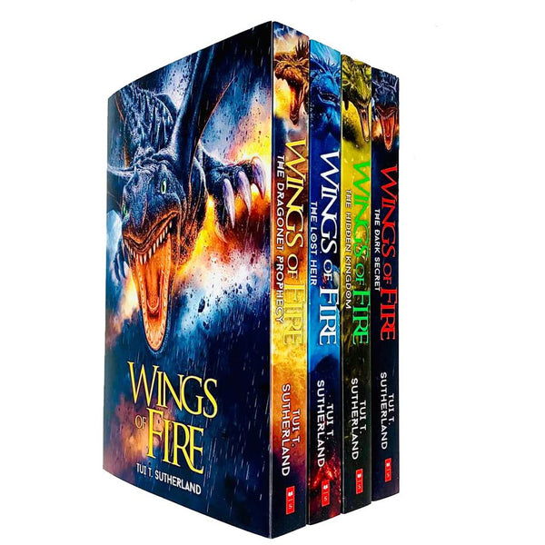 Wings of Fire Series Books 1 - 4 Collection Set by Tui T