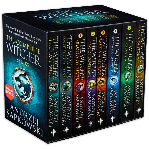 Andrzej Sapkowski Witcher Series Collection 8 Books Set Season of Storms  Inc The Last Wish -Netflix