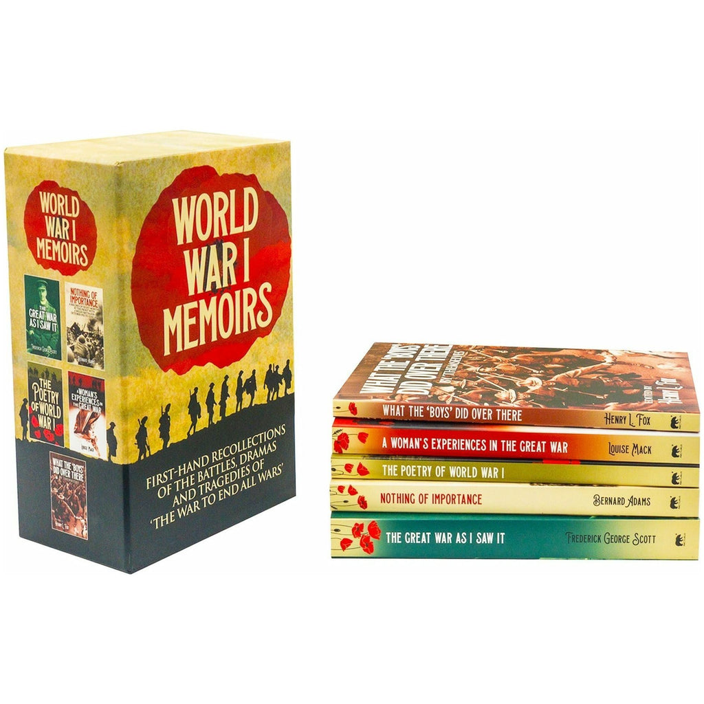 Memoirs Collection World War I 5 Books Set by Bernard Adams