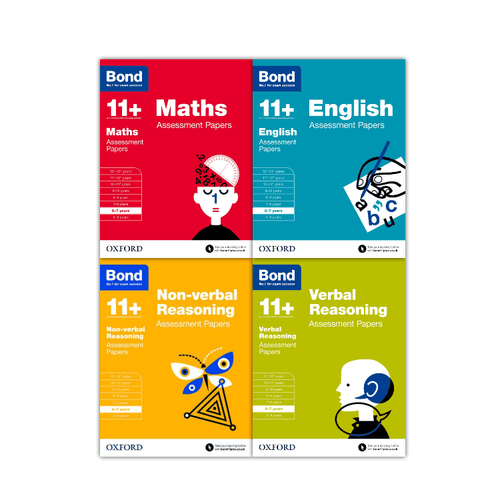 ["9780192774590", "Assessment papers", "bond 11 plus 6-7", "Bond 11+", "bond non verbal reasoning", "children books", "children educational books", "Childrens Educational", "cl0-PTR", "educational books", "educational resources", "English", "English Assessment Papers 6-7 years", "junior books", "keys stage 3", "Maths", "Maths Assessment Papers 6-7 years", "national curriculum", "national curriculum books", "Non-Verbal Reasoning", "Non-verbal Reasoning Assessment Papers 6-7 years", "None-Verbal", "primary books", "revision books", "school books", "school textbooks", "Study Guides", "Verbal", "Verbal Reasoning", "Verbal Reasoning Assessment Papers 6-7 years", "workbooks"]