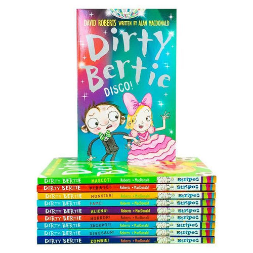 Dirty Bertie - Series 3 - David Roberts 10 Books Collection Set My Joke Book Disco Monster Fame Ali..