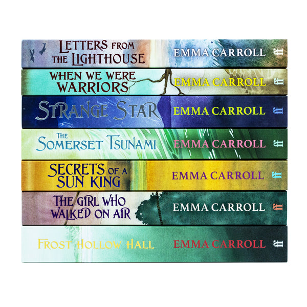 ["9789526523255", "emma carroll", "emma carroll book collection", "emma carroll book collection set", "emma carroll books", "emma carroll collection", "frost hollow hall", "letters from the lighthouse", "secrets of a sun king", "strange star", "the girl who walked on air", "the somerset tsunami", "when we are warriors"]