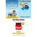 Professor Steve Peters 3 Books Set Collection The Silent Guides My Hidden Chimp The Chimp Paradox - books 4 people