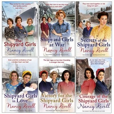 Nancy Revell The Shipyard Girls Series 6 Books Collection Set  Shipyard Girls At War Secrets Of The Shipyard Girls In Love - books 4 people