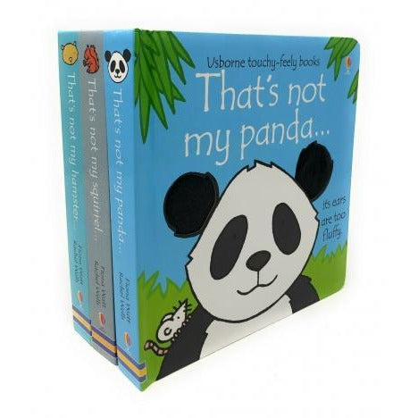 Thats Not My Animals 3 Books Collection Set Pack Panda Squirrel Hamster Touchy-feely Board Books - books 4 people