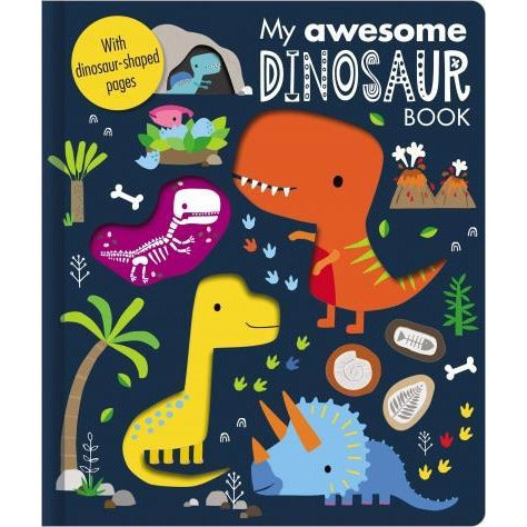 My Awesome Dinosaur Book With Dinosaur Shaped Pages Children Book - books 4 people