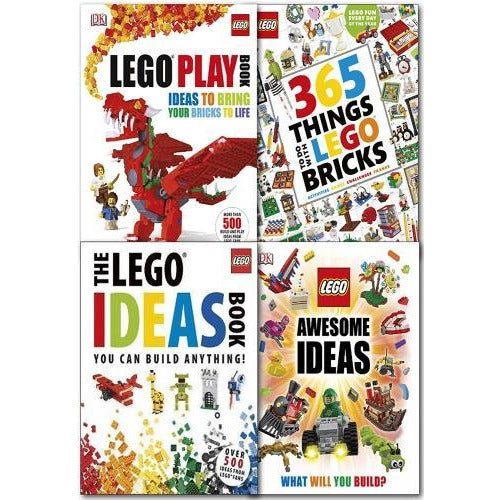 Lego 4 Books Collection Set 365 Things To Do With Lego Bricks The Lego Ideas Book You Can Build An.. - books 4 people