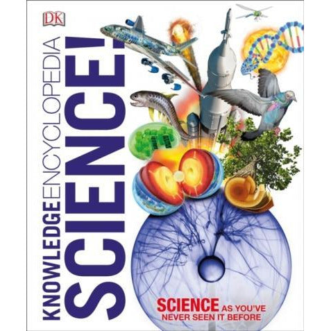 ["9780241317815", "biology", "chemistry", "Childrens Educational", "Dorling Kindersley", "Hardback", "Knowledge Encyclopedia Science", "physics", "Popular science", "Science", "Technology", "young adults"]