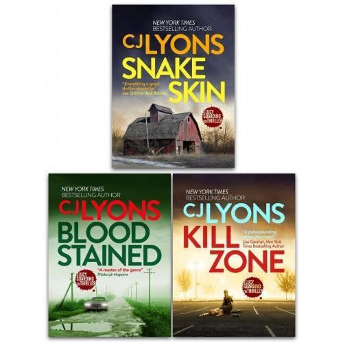 Cj Lyons Lucy Guardian Fbi Thrillers 3 Books Collection Set  Kill Zone Blood Stained Snake Skin - books 4 people