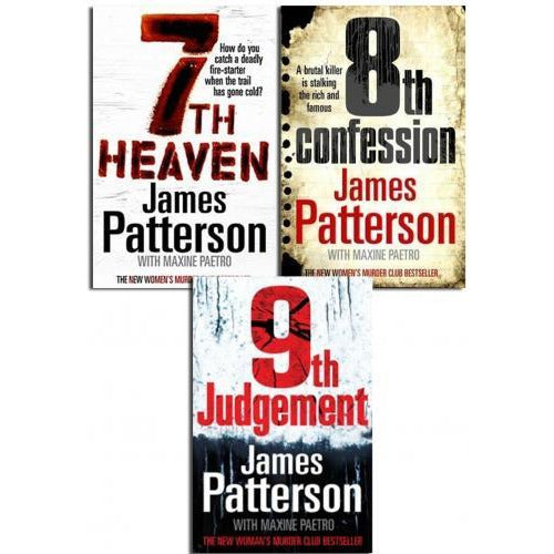 James Patterson Collection 3 Books Set Pack Womens Murder Club 9th Judgement - books 4 people