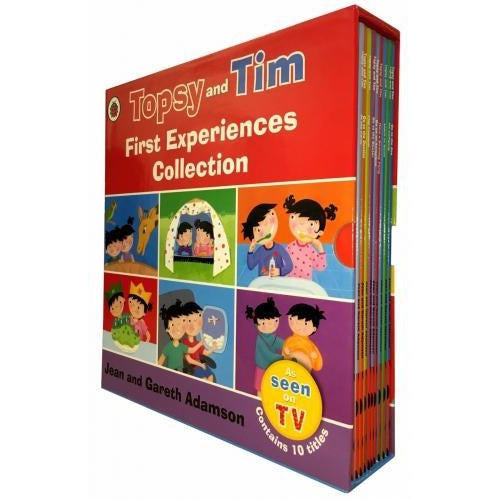 ["9780241296226", "Childrens Books (3-5)", "cl0-PTR", "Infants", "jean and gareth adamson", "read at home", "topsy and tim", "topsy and tim book set", "topsy and tim box set", "topsy and tim collection", "topsy and tim first experiences collection"]