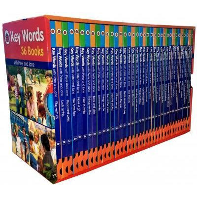 Ladybird Key Words with Peter and Jane 36 Books Collection Box Set