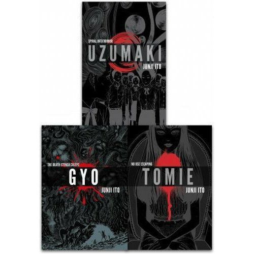 Junji Ito Collection 3 Books Set Deluxe Edition Uzumaki Gyo Tomie - books 4 people