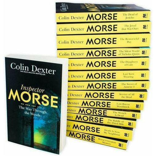 ["9781509897308", "Adult Fiction (Top Authors)", "cl0-CERB", "Colin Dexter", "colin dexter books", "colin dexter books in order", "Colin Dexter Collection", "colin dexter morse books", "colin dexter morse books in order", "Death Is Now My Neighbour", "inspector morse books", "inspector morse books in order", "inspector morse novels in order", "Inspector Morse Series", "Last Bus To Woodstock", "Last Seen Wearing", "morse books in order", "Morses Greatest Mystery", "Service Of All The Dead", "The Daughters Of Cain", "The Dead Of Jericho", "The Jewel That Was Ours", "The Remorseful Day", "The Riddle Of The Third Mile", "The Secret Annexe 3", "The Silent World Of Nicholas Quinn", "The Way Through The Woods", "The Wench Is Dead"]