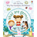 Very First Lift the flap Questions And Answers Collection 2 Books Set What Are Germs What Is Poo