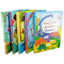 Usborne Lift the Flap - Questions And Answers 5 Books Collection Set
